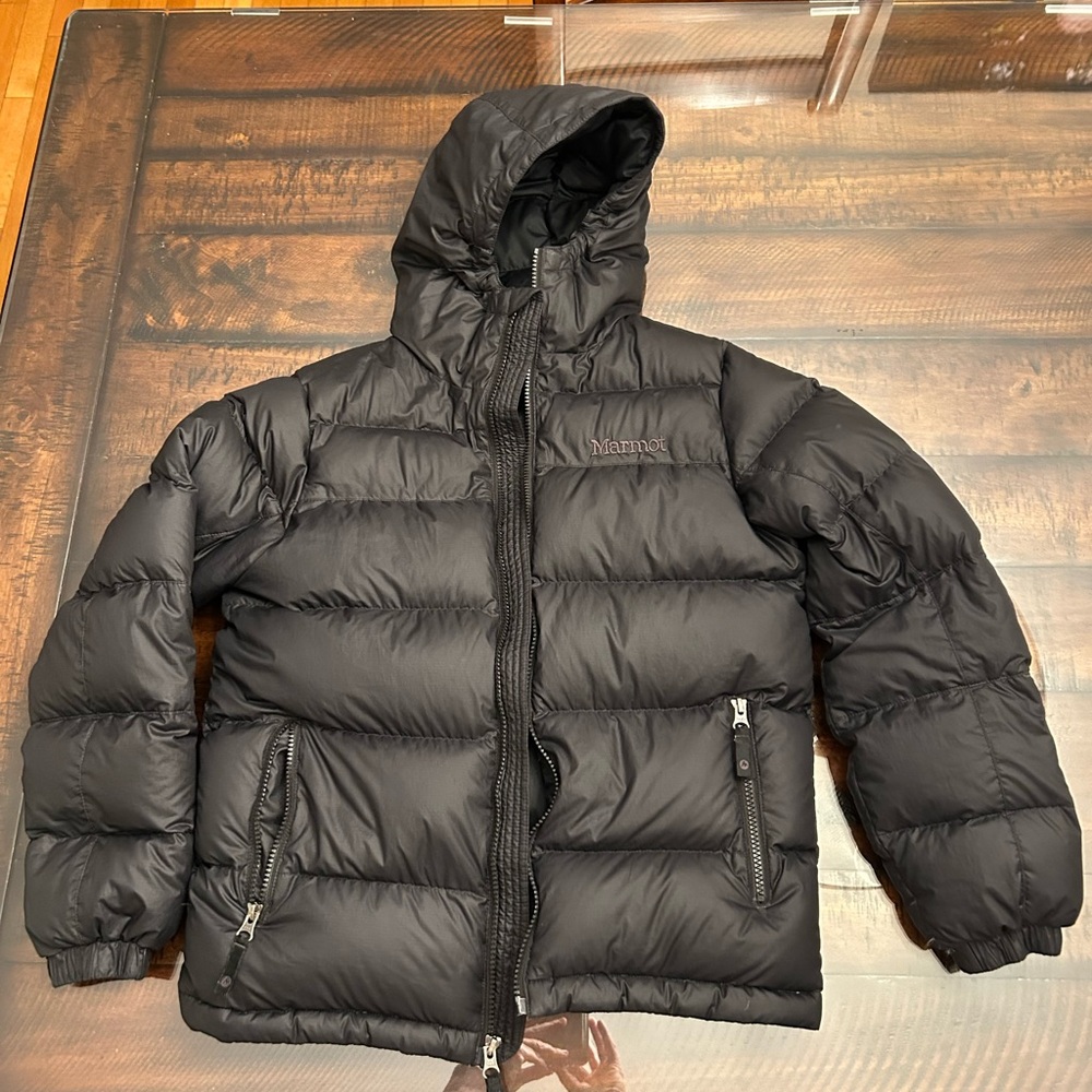 Marmot Black Down Jacket Kids Large
